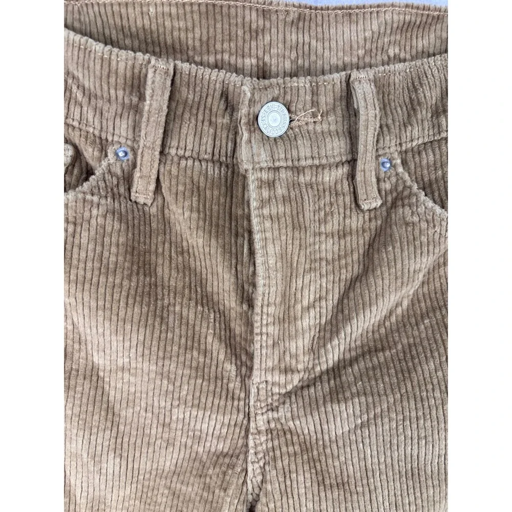 Levis Corduroy Pants Tan Khaki Slim Straight 511 W29 L30 Mens Brown Corduroy
